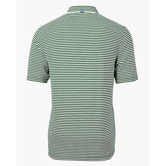 Virtue Recycled Stripe Featherlight Pique Men's Polo — view 45