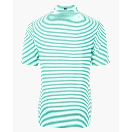 Virtue Recycled Stripe Featherlight Pique Men's Polo — view 47