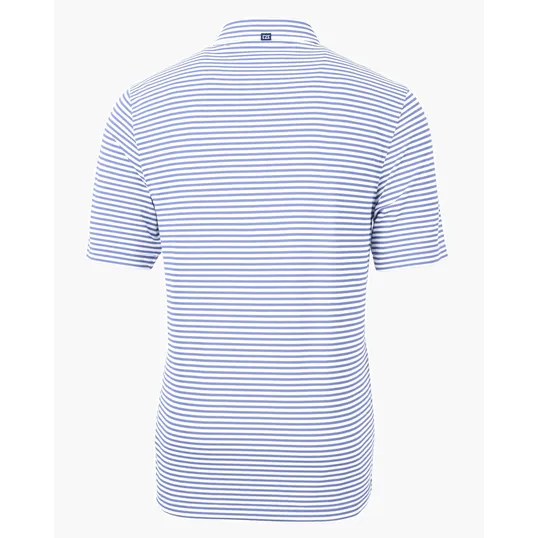 Virtue Recycled Stripe Featherlight Pique Men's Polo — view 48