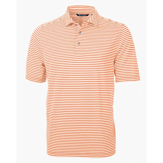 Virtue Recycled Stripe Featherlight Pique Men's Polo — view 31