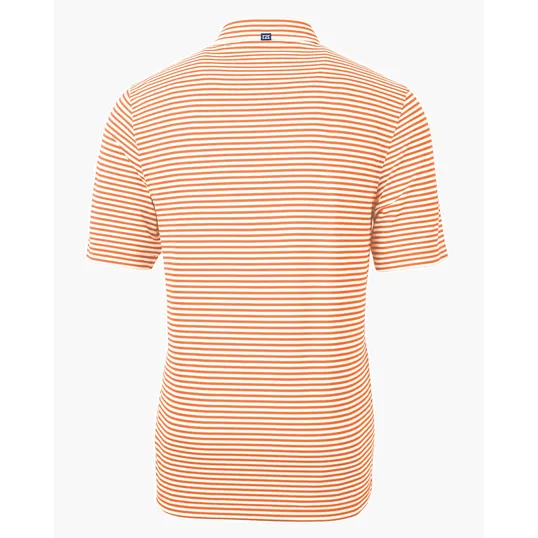 Virtue Recycled Stripe Featherlight Pique Men's Polo — view 50