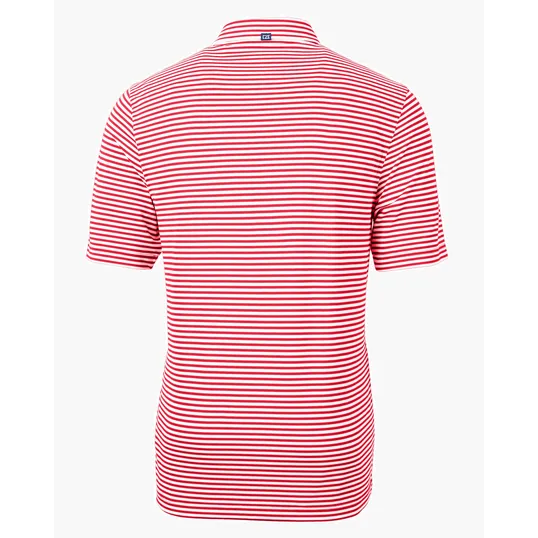 Virtue Recycled Stripe Featherlight Pique Men's Polo — view 51