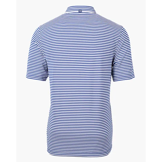 Virtue Recycled Stripe Featherlight Pique Men's Polo — view 52