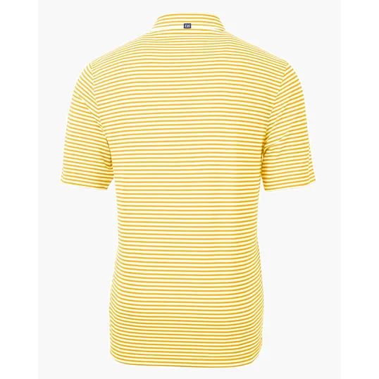 Virtue Recycled Stripe Featherlight Pique Men's Polo — view 54