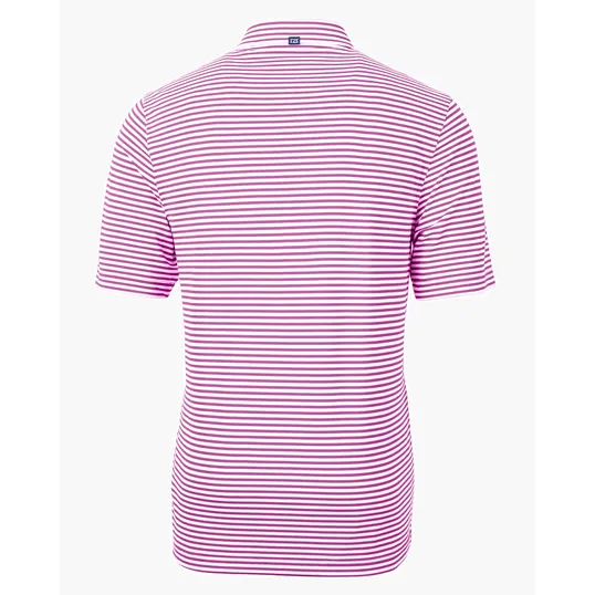 Virtue Recycled Stripe Featherlight Pique Men's Polo — view 55