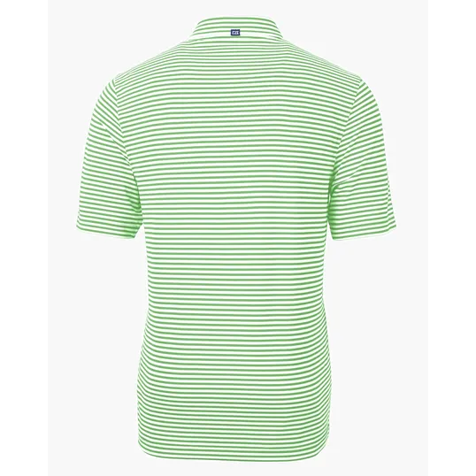 Virtue Recycled Stripe Featherlight Pique Men's Polo — view 56
