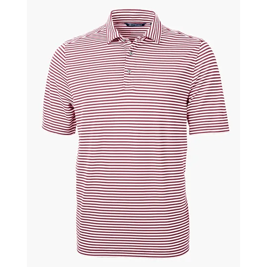 Virtue Recycled Stripe Featherlight Pique Men's Polo — view 38