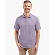 Virtue Recycled Stripe Featherlight Pique Men's Polo — view 5