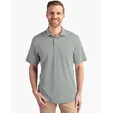 Virtue Recycled Stripe Featherlight Pique Men's Polo — view 7