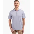 Virtue Recycled Stripe Featherlight Pique Men's Polo — view 10