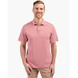 Virtue Recycled Stripe Featherlight Pique Men's Polo — view 15