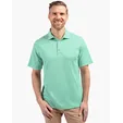 Virtue Recycled Stripe Featherlight Pique Men's Polo — view 18