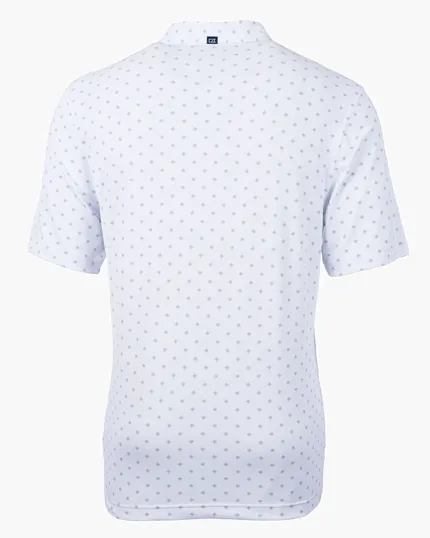 Virtue Recycled Tile Print Featherlight Pique Polo — view 13