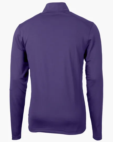Virtue Recycled Featherlight Pique Quarter Zip Pullover — view 21