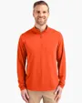 Virtue Recycled Featherlight Pique Quarter Zip Pullover — view 2