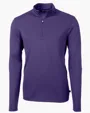 Virtue Recycled Featherlight Pique Quarter Zip Pullover — view 12