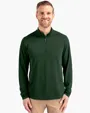 Virtue Recycled Featherlight Pique Quarter Zip Pullover — view 4
