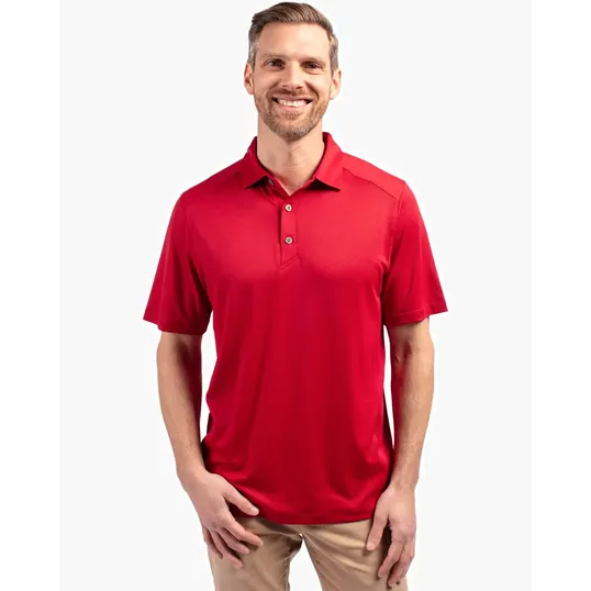 Forge Recycled Four-Way Stretch Men's Polo — view 3
