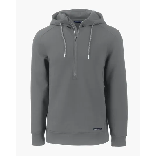 Roam Recycled Buttery-Soft Knit Half Zip Hooded Pullover — view 6