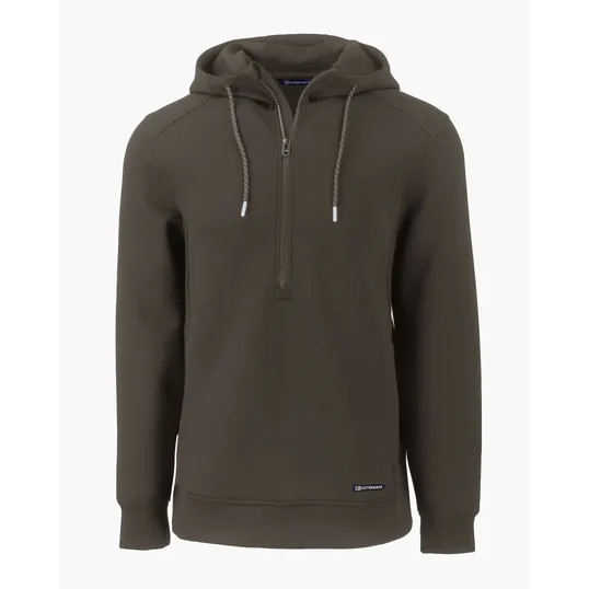 Roam Recycled Buttery-Soft Knit Half Zip Hooded Pullover — view 9