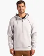 Roam Recycled Buttery-Soft Knit Half Zip Hooded Pullover — view 3