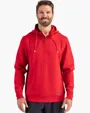 Roam Recycled Buttery-Soft Knit Half Zip Hooded Pullover — view 17