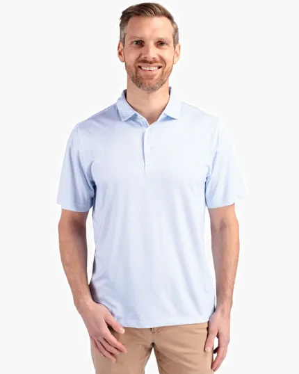 Pike Recycled Symmetry Print Men's Polo — view 3