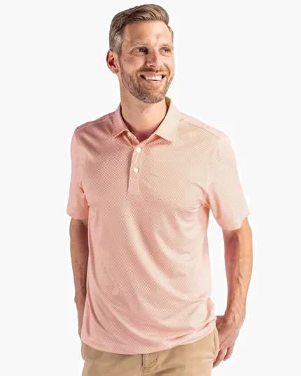 Pike Recycled Symmetry Print Men's Polo — view 5