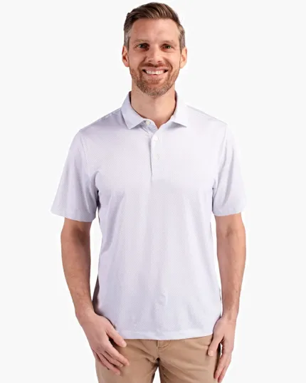 Pike Recycled Symmetry Print Men's Polo — view 6
