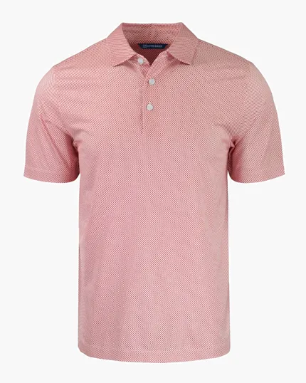 Pike Recycled Symmetry Print Men's Polo — view 15