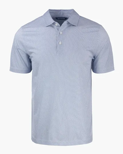 Pike Recycled Symmetry Print Men's Polo — view 16