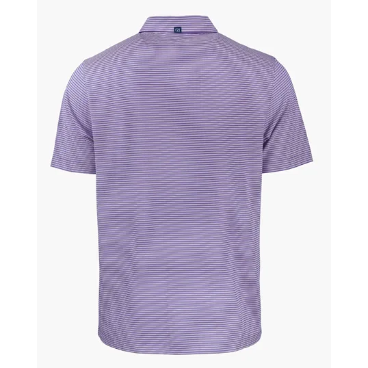 Forge Recycled Double Stripe Four-Way Stretch Men's Polo — view 35