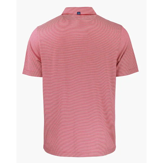 Forge Recycled Double Stripe Four-Way Stretch Men's Polo — view 45
