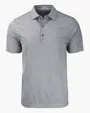 Forge Recycled Heather Stripe Four-Way Stretch Men's Polo — view 13