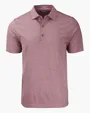 Forge Recycled Heather Stripe Four-Way Stretch Men's Polo — view 14