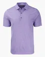Forge Recycled Heather Stripe Four-Way Stretch Men's Polo — view 15