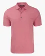 Forge Recycled Heather Stripe Four-Way Stretch Men's Polo — view 17