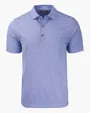 Forge Recycled Heather Stripe Four-Way Stretch Men's Polo — view 21