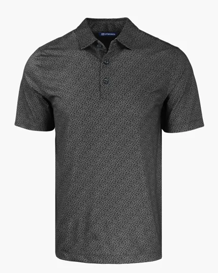 Pike Recycled Pebble Print Men's Polo — view 4