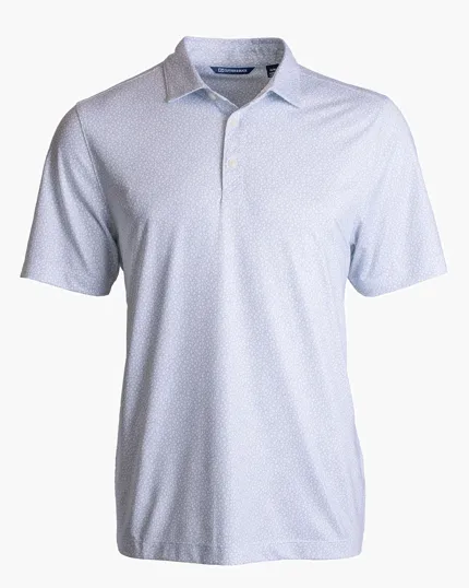Pike Recycled Pebble Print Men's Polo — view 6
