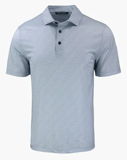 Pike Recycled Pebble Print Men's Polo — view 8