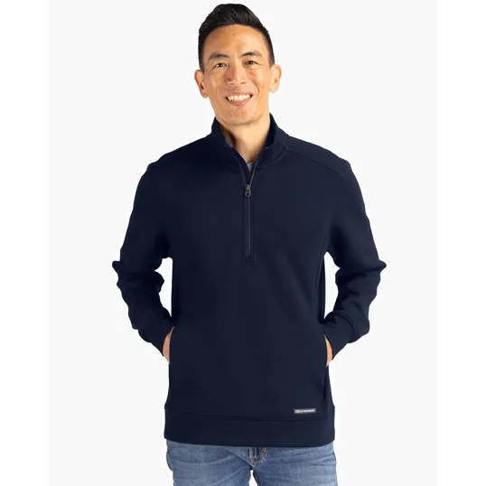 Roam Recycled Buttery-Soft Knit Men's Quarter Zip Jacket