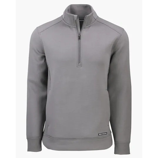 Roam Recycled Buttery-Soft Knit Men's Quarter Zip Jacket — view 7