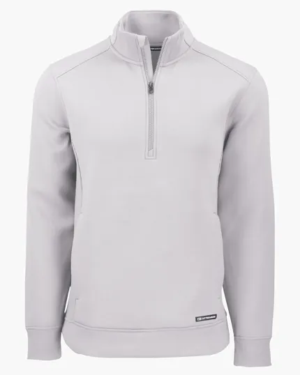 Roam Recycled Buttery-Soft Knit Men's Quarter Zip Jacket — view 10