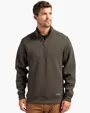 Roam Recycled Buttery-Soft Knit Men's Quarter Zip Jacket — view 4