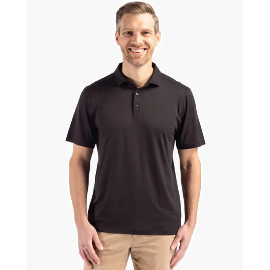 Coastline Recycled Double Peached Mens Polo — view 5