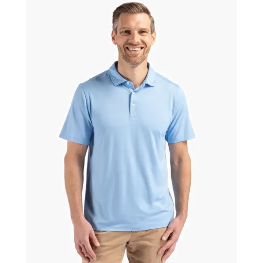 Coastline Recycled Double Peached Mens Polo — view 10