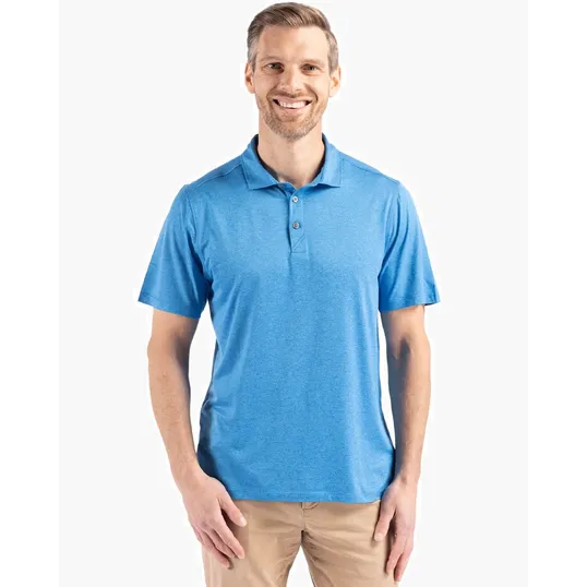 Coastline Recycled Double Peached Mens Polo — view 11