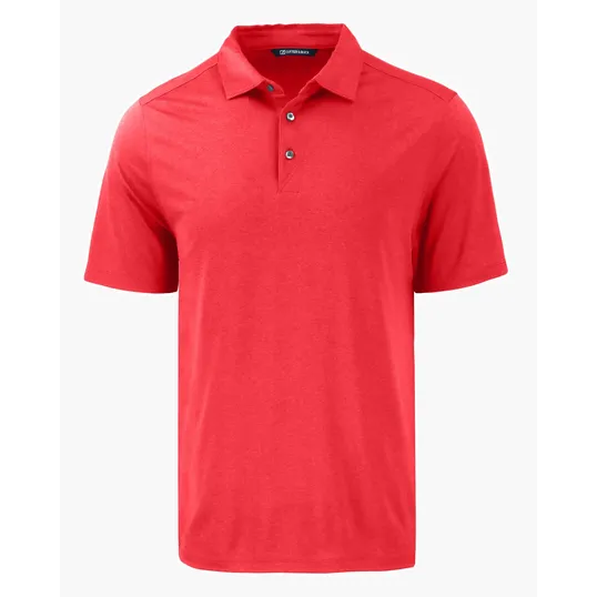 Coastline Recycled Double Peached Mens Polo — view 30