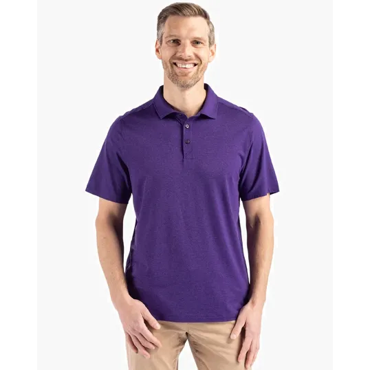 Coastline Recycled Double Peached Mens Polo — view 14